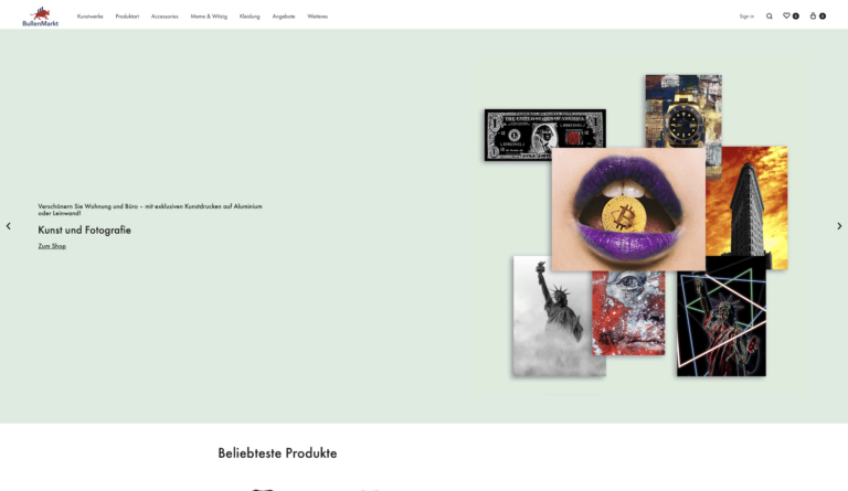 Web Agentur Cloud Portfolio: Webshop Börse BullenMarkt 4