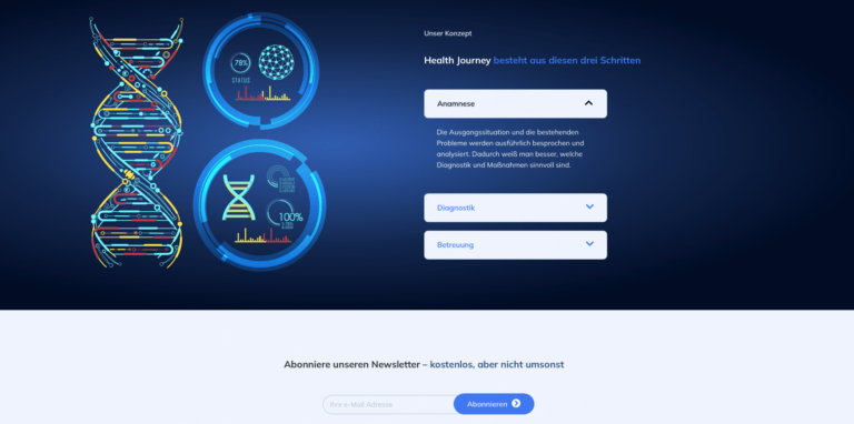 Web Agentur Cloud Portfolio: Website für Ernährungsberatung